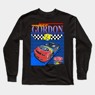 Jeff Gordon Dupont Vintage Nascar Design Long Sleeve T-Shirt